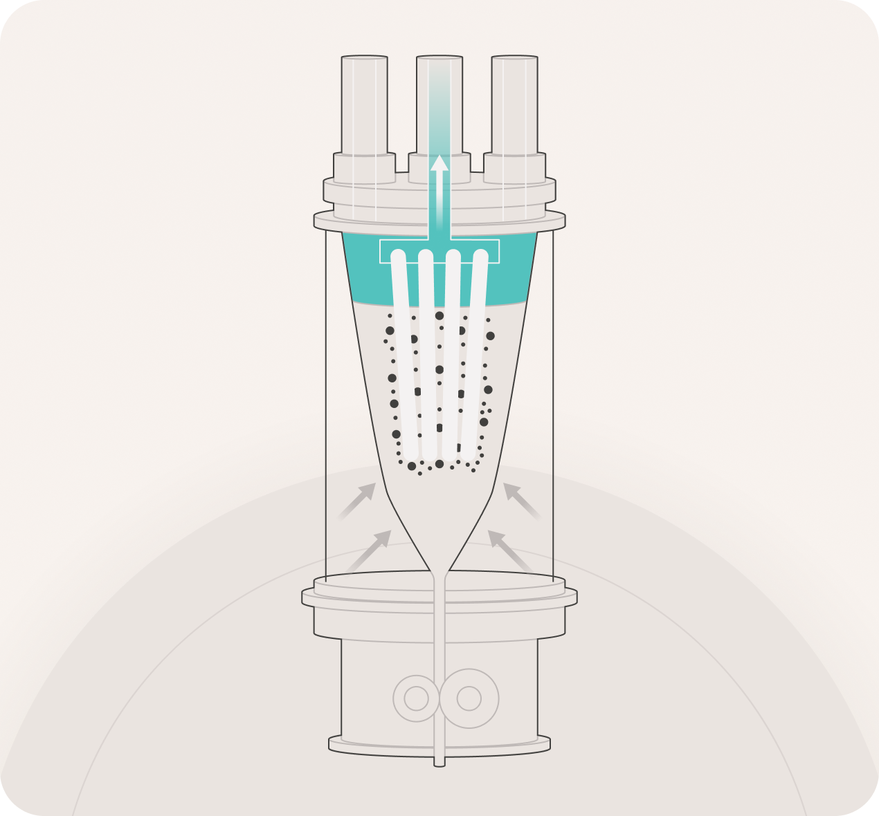 FUNDALOOP heel volume filtration